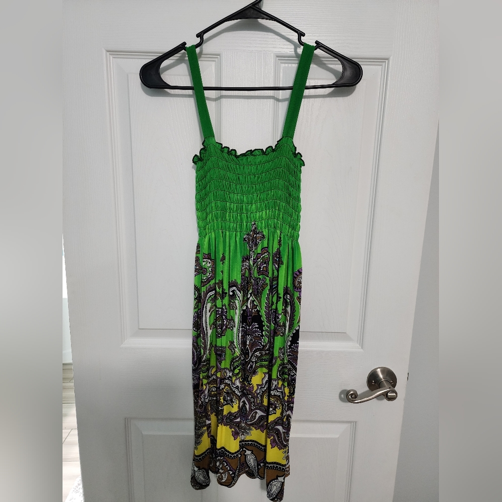 Medium Green Paisley Dress
